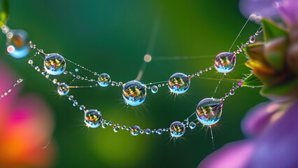 Dew on the Web: Macro Magic of Morning Light