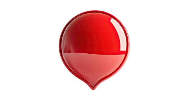 speech bubble on transparent background - Powered by Adobe