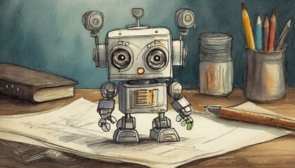 Mini Robot Feeding Pets