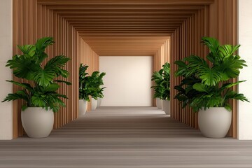 Fototapeta premium Medical tourism resort, advanced technology, holistic healing center, illustration