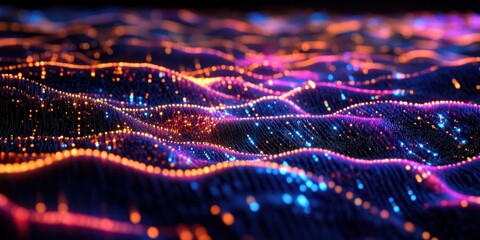 a close up of a colorful pattern on a table