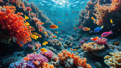 Fototapeta premium Beautiful Coral Reef Ecosystem