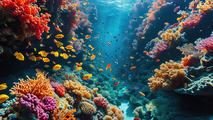 Fototapeta premium Beautiful Coral Reef Ecosystem