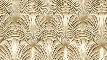 Obraz premium Elegant abstract floral pattern with layered beige texture