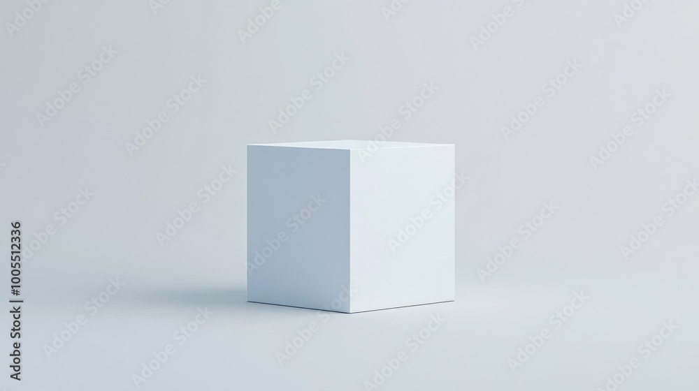 Poster minimalistic white clean background with a soft gradient effect, ideal for modern product display or