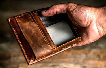 Handmade Brown Leather Wallet