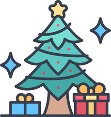 Christmas tree icon