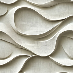 A seamless abstract pattern featuring flowing shapes with a depth effect