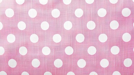 Pretty Pink Polka Dot Texture Background: A Delightful and Feminine Vision. Admire the Charm and Playfulness