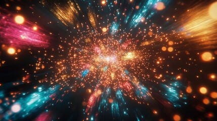 Naklejka premium Fireworks light shows 