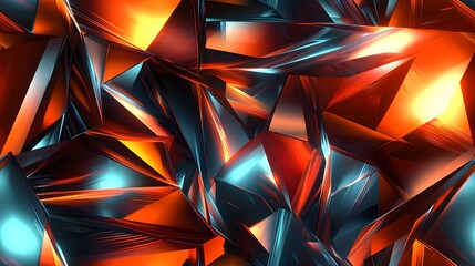 Vibrant abstract geometric pattern in red and blue tones