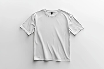 Fototapeta premium White Tshirt Mockup Isolated created with Generative AI