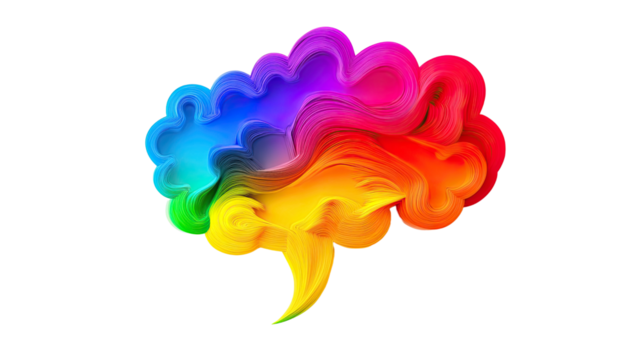 speech bubble on transparent background