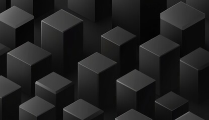 Obraz premium Abstract Black Geometric Shapes