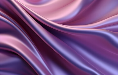 Fototapeta premium Luxurious silk and satin backgrounds with smooth, flowing textures create graceful wave patterns that reflect softness and richness.