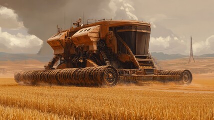 Obraz premium Modern agricultural machinery