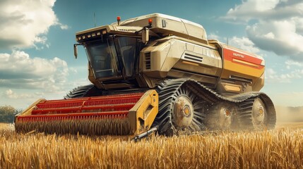 Obraz premium Modern agricultural machinery