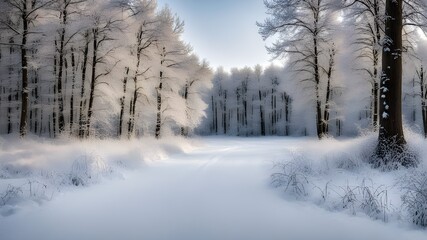 forest with winter