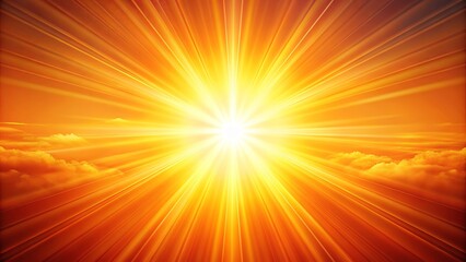 Obraz premium Bright orange sunbeam backdrop suitable for creative endeavors. Use in diverse applications to infuse warmth and