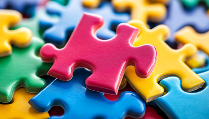 Fototapeta premium jigsaw puzzle pieces
