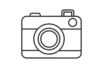 camara icon vector illustration with white background
