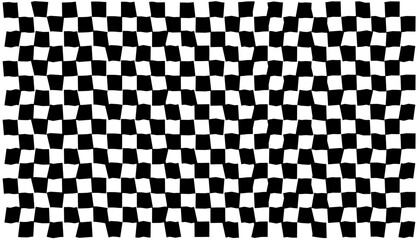 Psychedelic checkerboard pattern