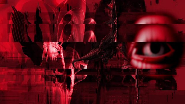 Angel And Devil Glitch Art