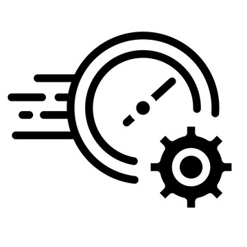 recommend clip art: Time speed icon. Solid icon vector illustration.