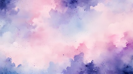Fantasy smooth light pink, purple shades and blue watercolor paper textured illustration for grunge background