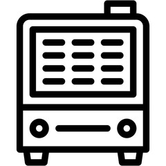 Vector Icon Heater, Heat, Radiator, Warm, Hot