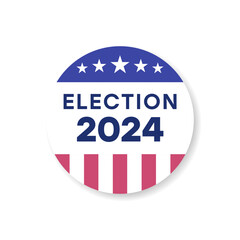 Circular Badge Featuring ELECTION 2024 Text