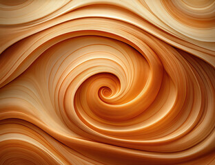 A swirl of warm honey-colored hues, with flowing lines and soft edges, creates an abstract background that resembles the texture of liquid gold. Created with Ai