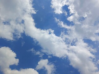 Beautiful Cloud and Blue Sky. On the bright sky background