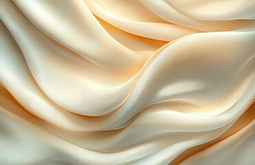 Abstract background with beige and white waves. Created with Ai