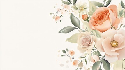 An elegant banner for a wedding reception, featuring