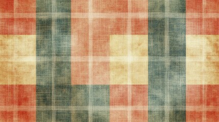 Create a background texture with a classic, checked pattern in soft, muted colors.