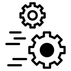 Gear setting vector icon