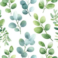 Obraz premium It's perfect for envelopes, wallpapers, postcards, greeting cards, invitations to weddings, and other romantic events. Full of green leaves and branches.