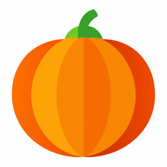 Explore the Charm of a Round Pumpkin with a Textured Finish in Stunning Vector Illustration
