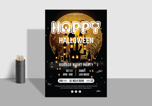 Halloween Flyer Design Layout