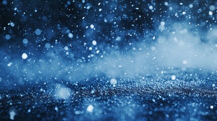 
"Winter Whispers: Snowfall Scenes in Blue and White Serenity"