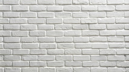 Obraz premium This clean white brick wall serves as a minimalist backdrop, perfect for modern design, textures, and creative