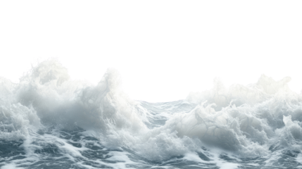 sea ​​foam on transparent background