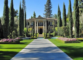 Obraz premium Luxury Mansion Path.