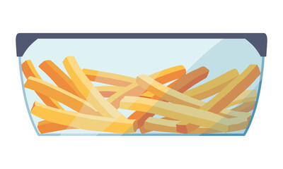 Vibrantly Colorful Food Storage Container Perfectly Suited for Storing Various Dishes