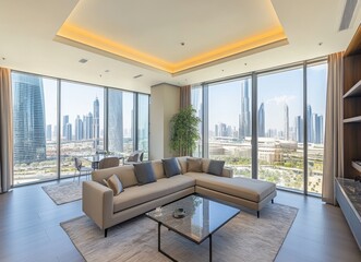 Fototapeta premium Dubai Skyline View.