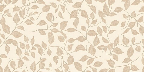 3D seamless pattern with gold foil leaves