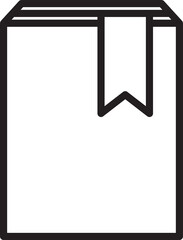 Book Icon Line Illustration