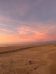sunset on the beach
