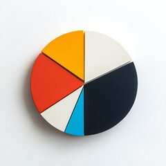 Fototapeta premium カラフルな円グラフ